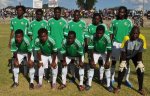FC Platinum line up at Maglas Stadium in Zvishavane