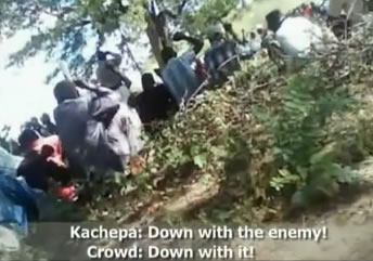 Video posted by SW Radio Africa last year implicates Milton Kachepa as an inciter of violence in Mudzi