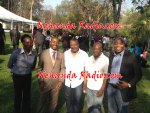 Ironically several DJ’s who work for the state media and the new Zanu PF aligned stations played music at the Prime Minister’s wedding. Strutting their stuff were DJ’s Kudzi Marudza, Witness Matema and Tendai Chakanyuka seen here with ICT Minister and MDC-T National Organising Secretary Nelson Chamisa.