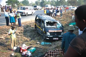 Six people perish in kombi crash