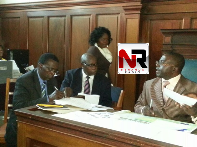 Former Daily News editor Geoff Nyarota files his nomination papers to stand as an independent