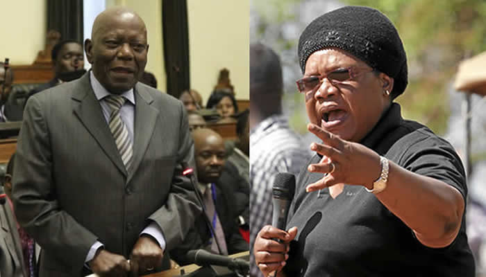 Mutsvangwa savages Mutasa (left) and threatens Mujuru (right)