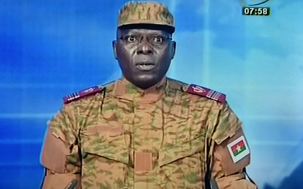 Lt-Col Mamadou Bamba announced the coup on national television on Thursday