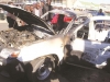 police car set on fire during mdc demo 2