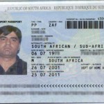 Sample of SA passport