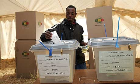Voting in Zimbabwe
