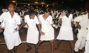 Nurses in Zimbabwe celebrate their graduation