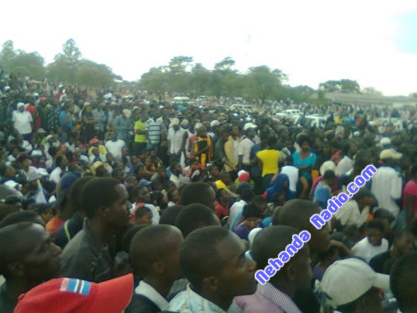 crowd at Tongai Moyo funeral-590 Huge crowds throng Mbizo Stadium in Kwekwe for Tongai Moyo send off
