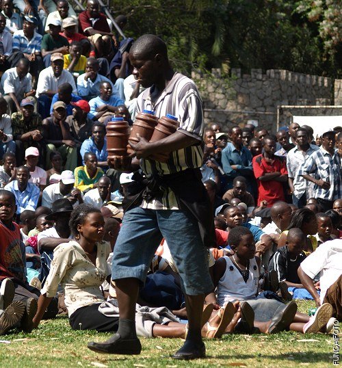 chibuk10 THREE Gweru revellers had a nightmarish experience when they discovered a used sanitary pad stashed in an opaque beer container (scud) similar to ones being carried by this man