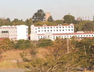 The Chinese hotel under construction near the National Sports Stadium in Harare is nearing completion