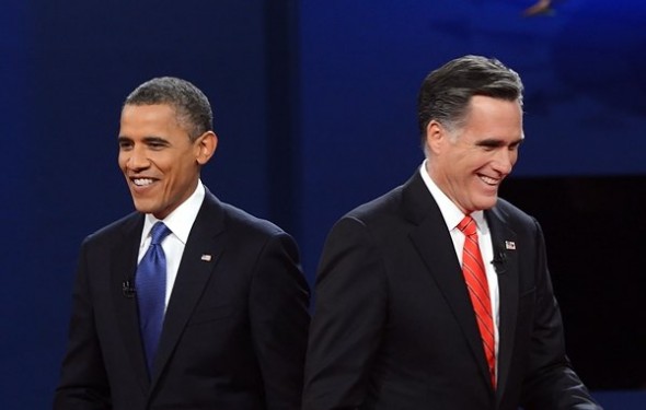 obama-romney Obama and Romney square off at the TV debates