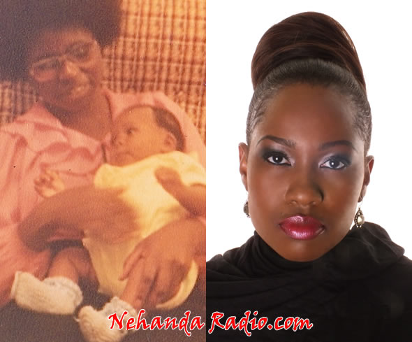 Then and Now: Cynthia Mare with her late mother (left)