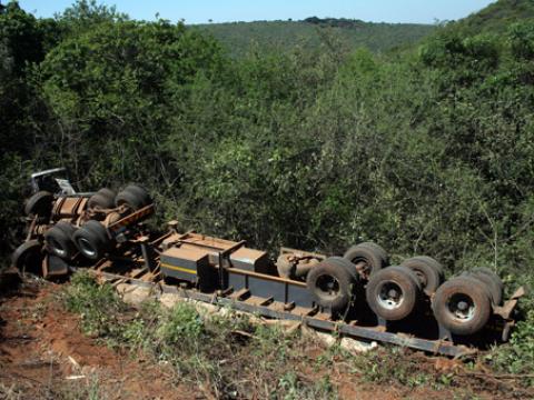 The driver of the lorry lost control of the vehicle, which then overturned several times killing some of the 63 green produce farmers who were on board.