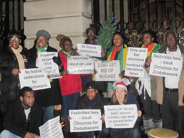 The demonstration was part of the 21st Movement Global Protest launched in January which has seen monthly demonstrations by the diaspora under the banner ‘Reclaim Zimbabwe’.
