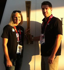 Kirsty Coventry and her new husband Tryone