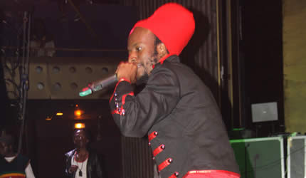 Winky D performing at the Harare International Conferrence Centre on New Year’s Eve. (Picture by Innocent Makawa)