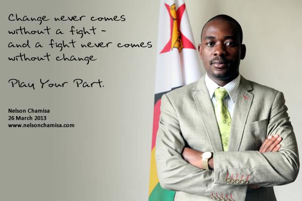 MDC-T National Organising Secretary Nelson Chamisa
