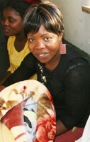 Prophetess Mtepfa holding the baby