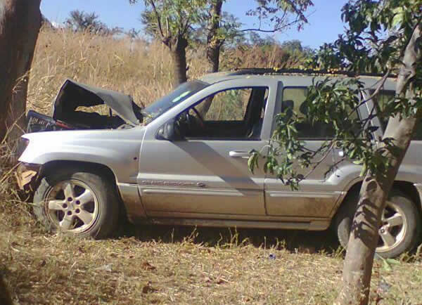 What remains of Chindori Chininga's silver jeeep