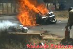 Mugabe escort biker injured in accident Last year one of Mugabe’s outriders met a painful death as he was engulfed in flames but could have been saved as he was breathing when the motorcade zoomed past his smoking body, much to the chagrin of onlookers.