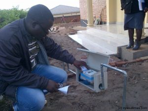 Pre-paid water meters in Malawi (Picture by Nyasha Times)