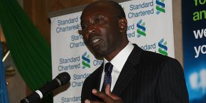 Standard Chartered bank (Kenya) CEO Richard Etemesi (file photo)