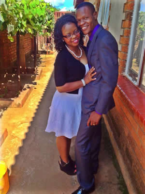 Zimpraise Choir Keyboardist LIoyd Tevedzayi and his wife Ruth Chari