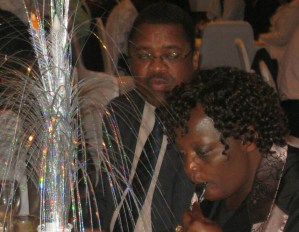 Mutare City Council Town Clerk Obert Muzawazi (in glasses)