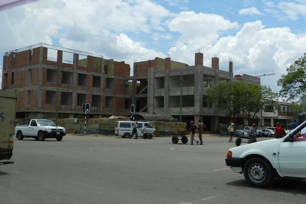 The building Obert Mpofu is failing to finish this building on the corner of Jason Moyo street and Fourth Avenue
