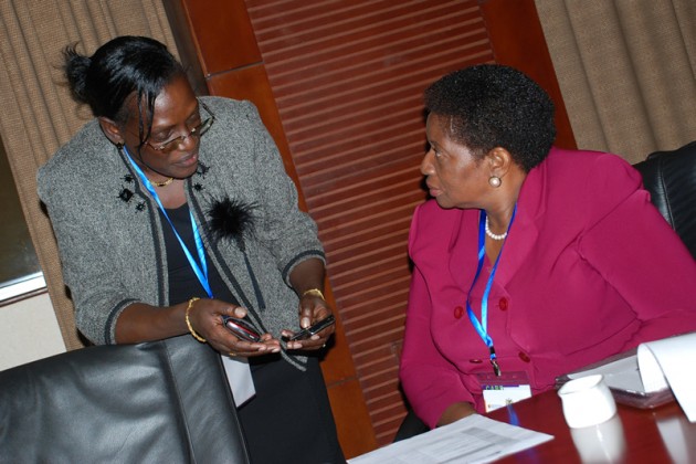 Acting RBZ Governor Dr Charity Dhliwayo (right)