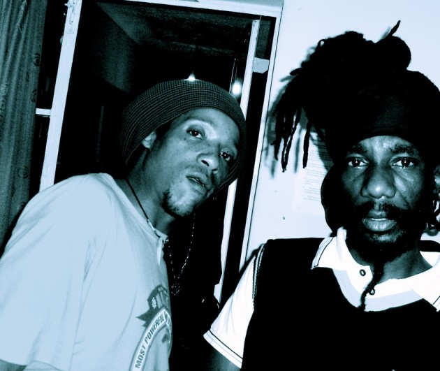 DJ Smoove (left) pictured with Sizzla