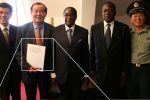 Chinese firm Anjin loses Chiadzwa court battle At the occasion of the granting of the mining license, Anjin executives meet President Robert Mugabe and then Minister of Defence Emmerson Mnangagwa