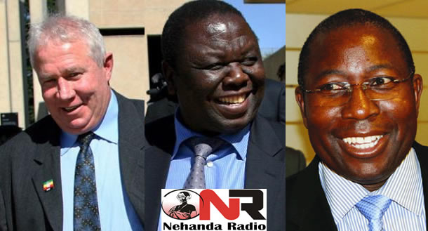 MDC-T moneymen Roy Bennett and Elton Mangoma want Tsvangirai (centre) to step down