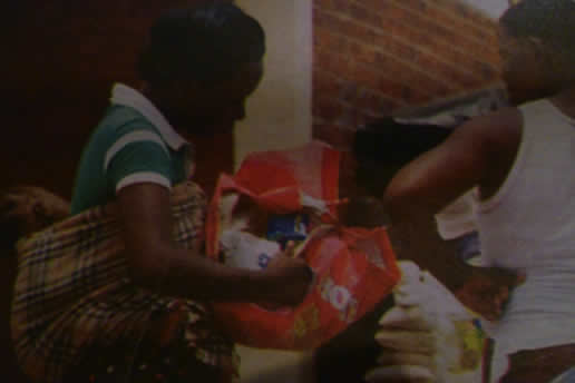 Tendai selling the groceries