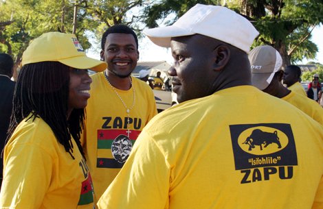 Zapu supporters at a congress