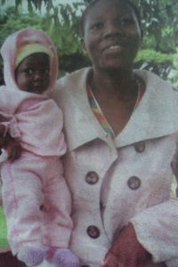 Regina Evans (21) with Rachel’s baby