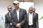 Former US congressman arrested in Zimbabwe Former US Congressman Melvin Jay Reynolds (in cap) after he was arrested by immigration officials and CID officers at Bronte Garden Hotel in Harare yesterday. — (Picture By Justin Mutenda)