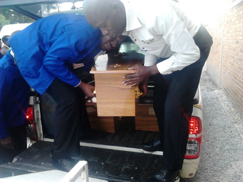 The bodies of 22 Zimbabwean illegal miners who were gassed to death in a South African disused mine arrived in the country