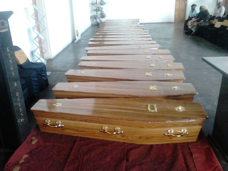 The bodies of 22 Zimbabwean illegal miners who were gassed to death in a South African disused mine arrived in the country