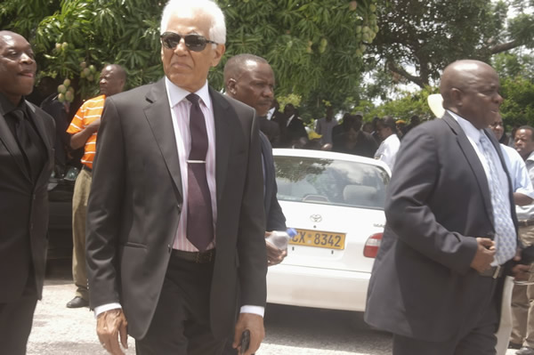 Kamal Khalfan seen here with Zimbabwean service chiefs