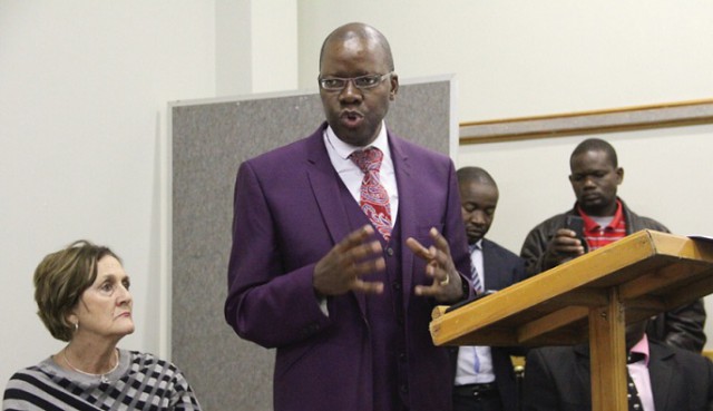 A frail looking Tendai Biti finally comes out of the political closet to lead his faction from behind.