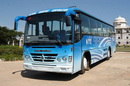 An Ashok Leyland bus