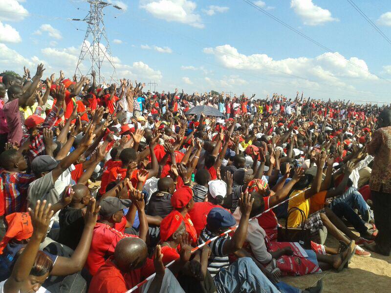 Morgan Tsvangirai rally in Norton on Sunday
