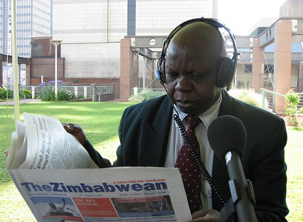 Former freedom fighter and political analyst, Wilfred Mhanda joining the BBC Network Africa paper review live from Harare