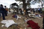 Kombi crash death toll goes up (Graphic Pictures) Seven people died on the spot while four others were seriously injured when a commuter omnibus they were travelling in veered off the road and hit a tree at the Chinhamo area along Seke Road today