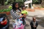 New twist to Macheso paternity tests Tafadzwa Mapako and her children Alick (Junior) and Maneesha Macheso arrive at the National Blood Services Zimbabwe for the DNA profiling in Harare yesterday, which will be done at a date to be advised. — (Picture by Justin Mutenda)