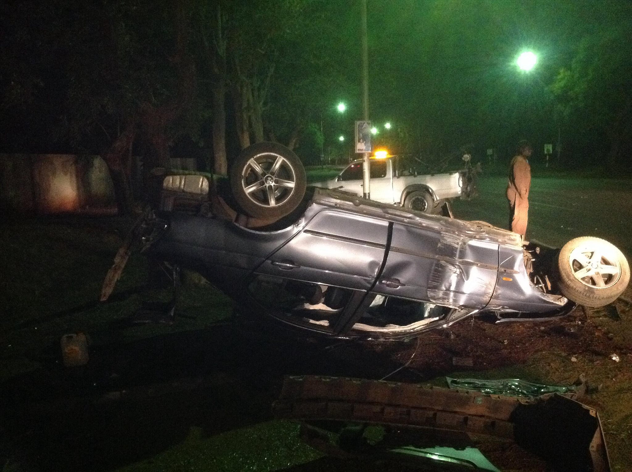 Picture of the accident scene by Ezra Sibanda