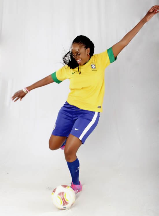 Makosi gets into World Cup spirit, backs Brazil