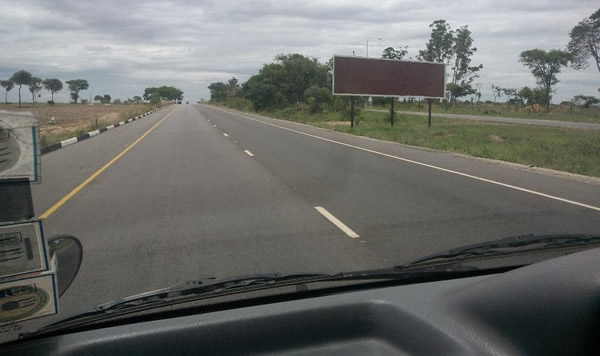 Airport road construction resumes