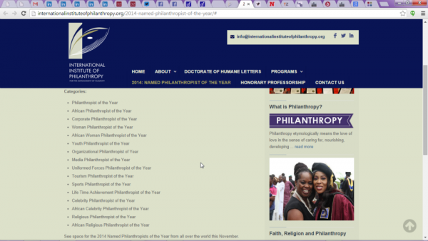 Institute of Philanthropy website